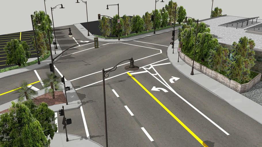 Small Intersection 3D Warehouse