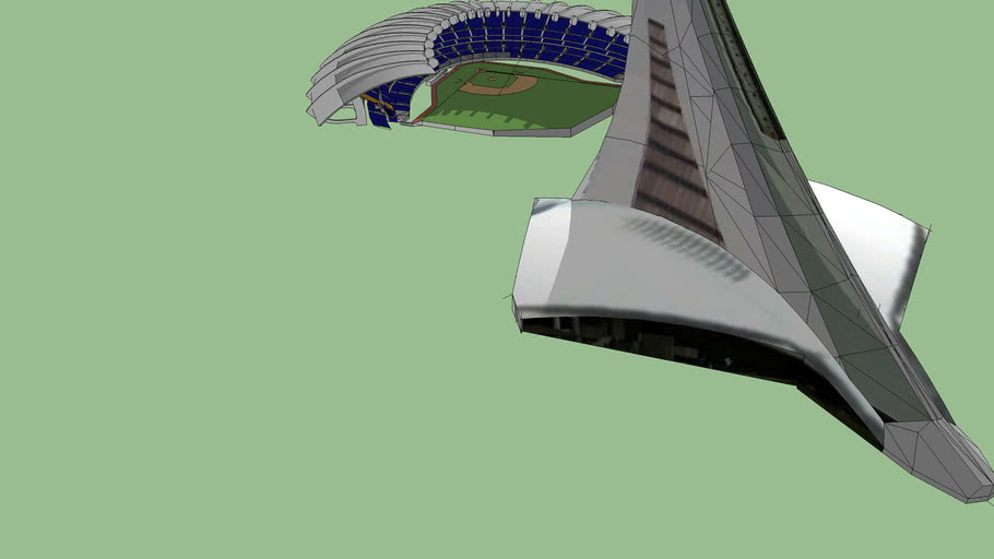 Montreal Olympic Stadium Baseball 3d Warehouse