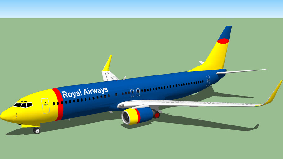 Royal Airways Boeing 737-800 {Eyebrows; Slight Livery Change; 6Mb}