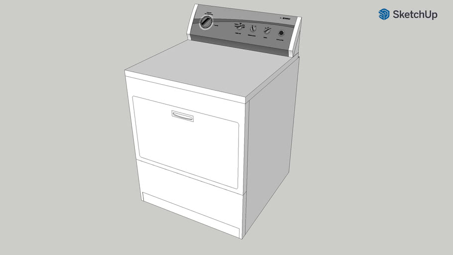 Kenmore 800 Series Gas Dryer 3D Warehouse