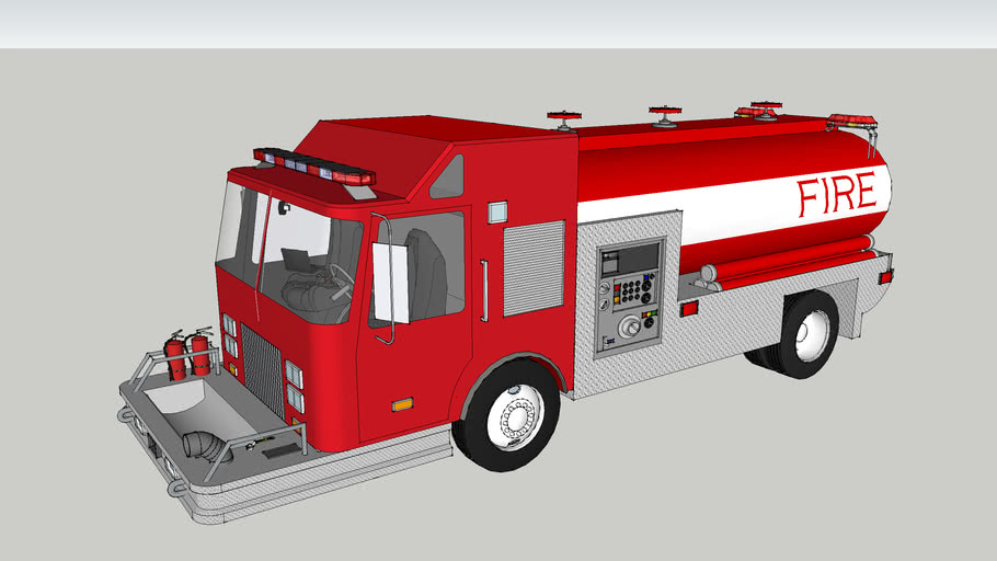 Pierce Fire Tanker Shuttle | 3D Warehouse