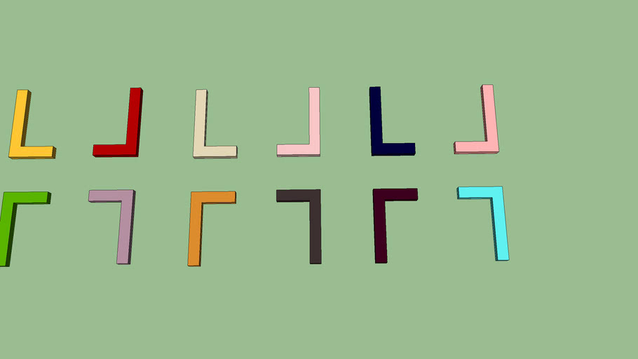 劉愛林英文字板和l字板 3d Warehouse