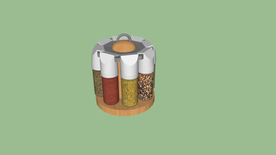 Spice rack Scandic set za zacine 3D Warehouse