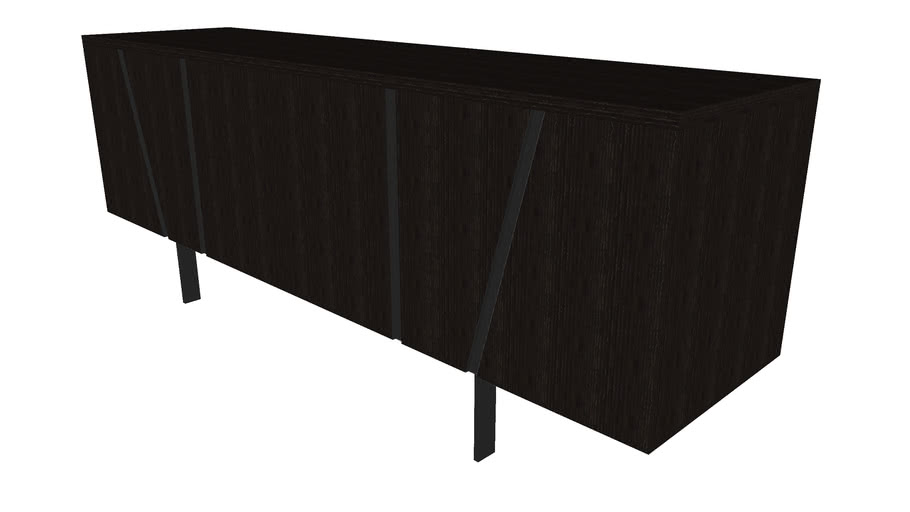 Mott Sideboard in Wenge by Modloft | 3D Warehouse