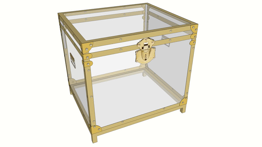 84121 Side Table Trunk Storage Gala 3D Warehouse