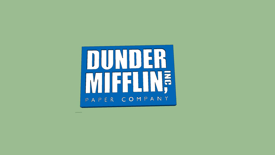 Dunder Mifflin Sign | 3D Warehouse