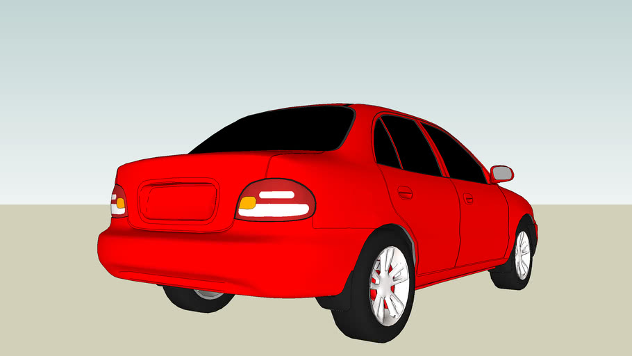 Hyundai accent 3d model