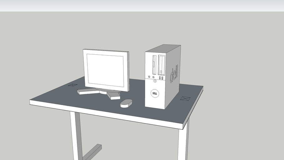 computer table | 3D Warehouse