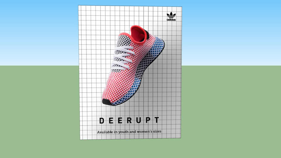 Affiche Adidas Deerupt | 3D Warehouse