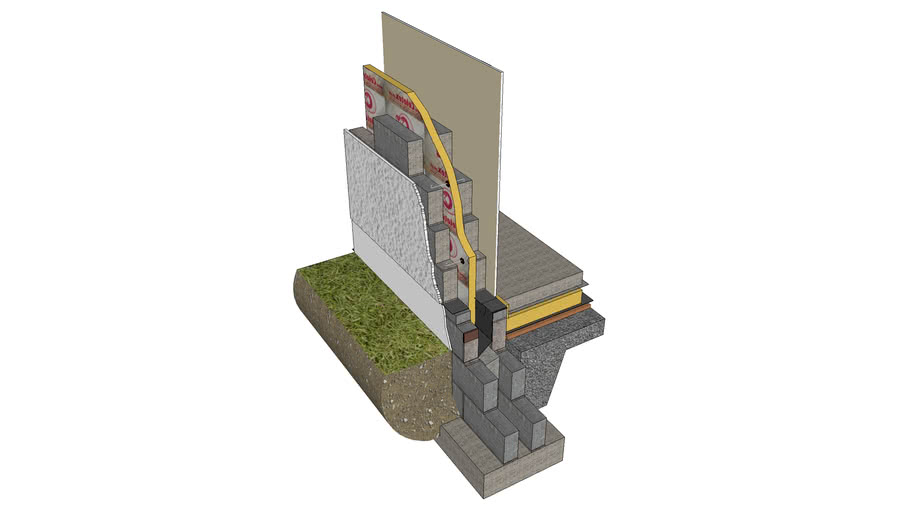 3D Wall Base Detail | 3D Warehouse