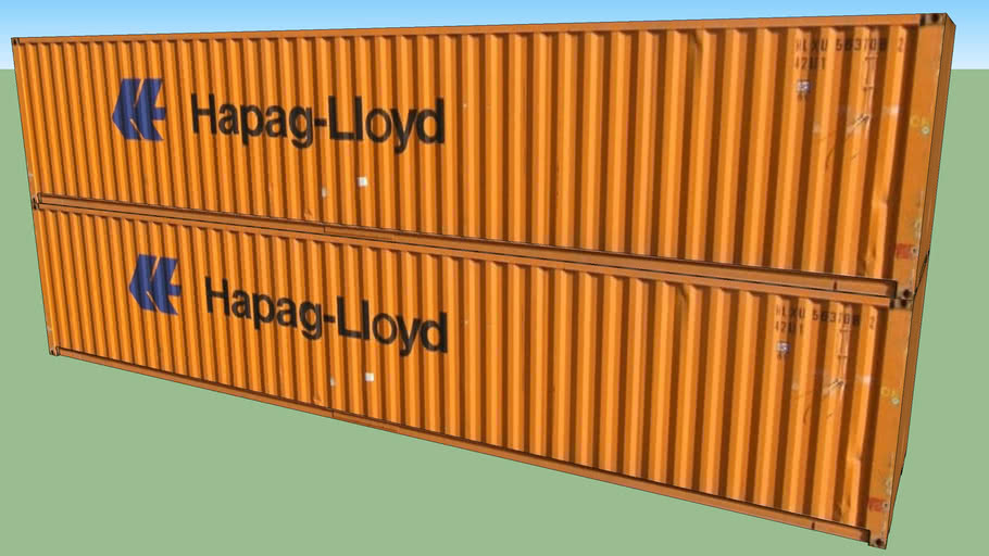 Container Double Stack 40' | 3D Warehouse