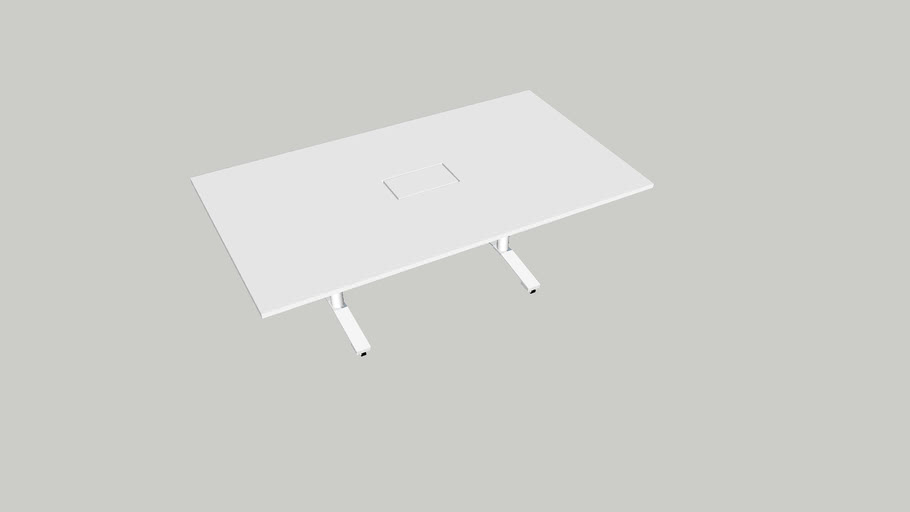 workbench air flip table 2100 x 1200 cable managed