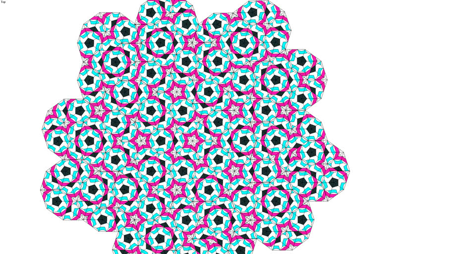 kite and darts penrose 3D Warehouse