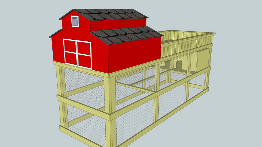 Chicken Coop/Rabbit Hutch 3D Warehouse