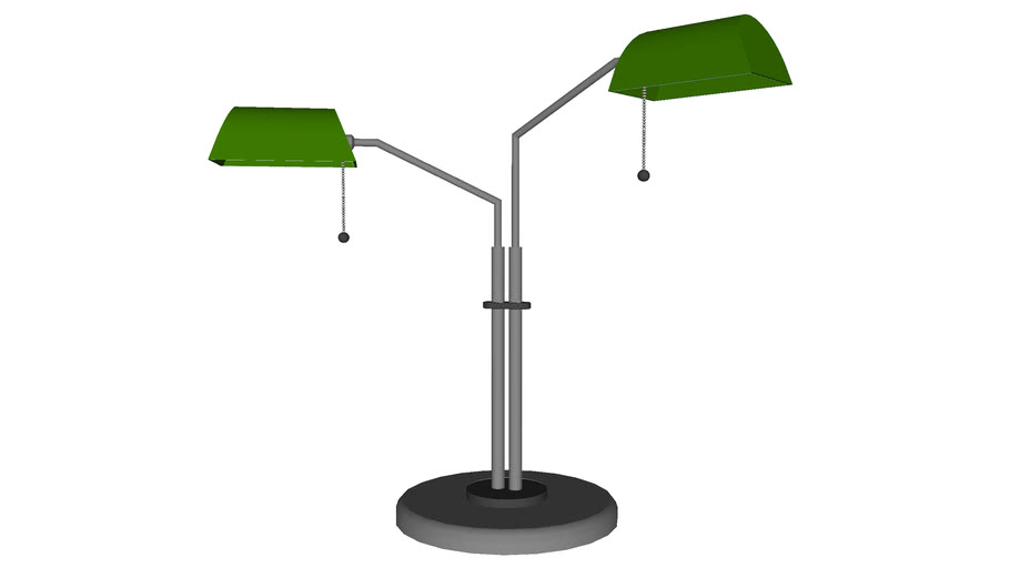 2 light desk lamp