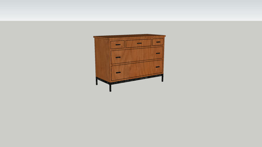 Room Board 45w Linear Dresser 3d Warehouse