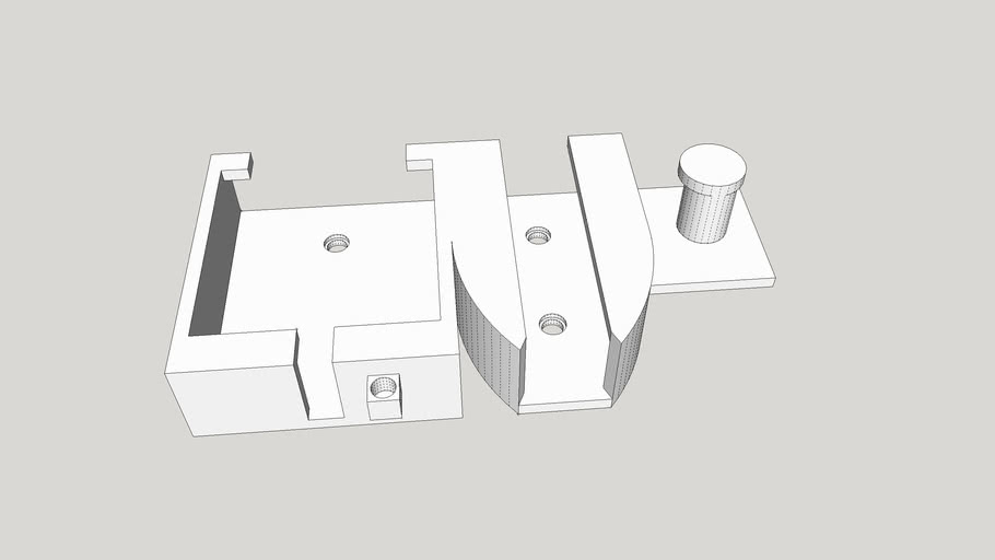 Adjustable bed remote holder 3D Warehouse