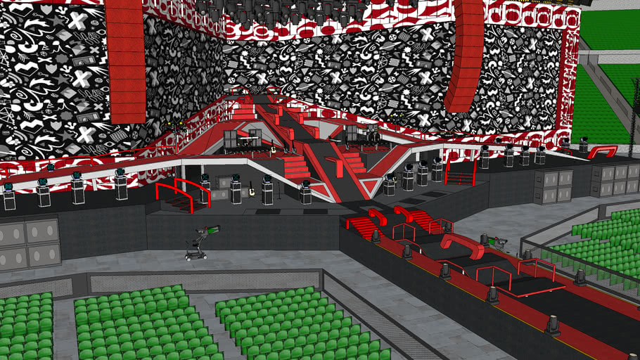 One Direction Where We Are Tour (stage) 3D Warehouse
