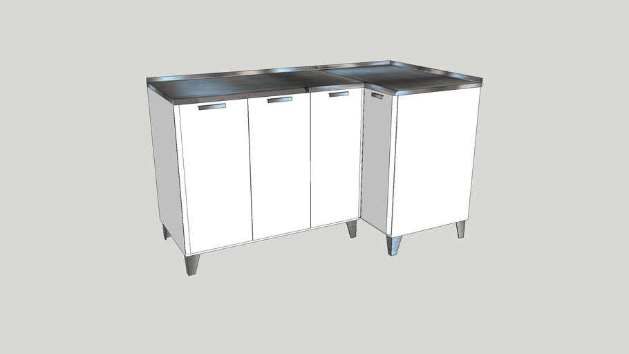 Mueble de cocina metálico | 3D Warehouse