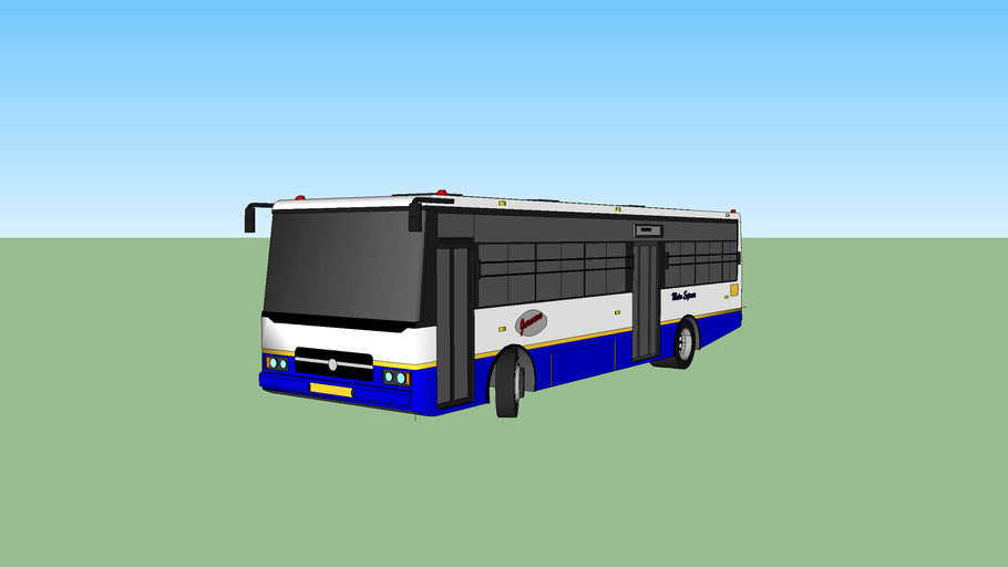 TSRTC metro bus | 3D Warehouse