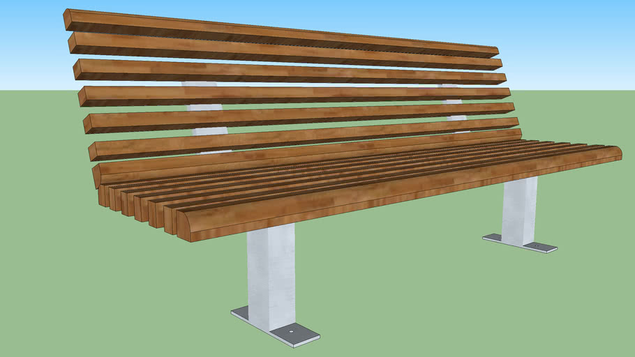 Park Bench Back 3D Warehouse