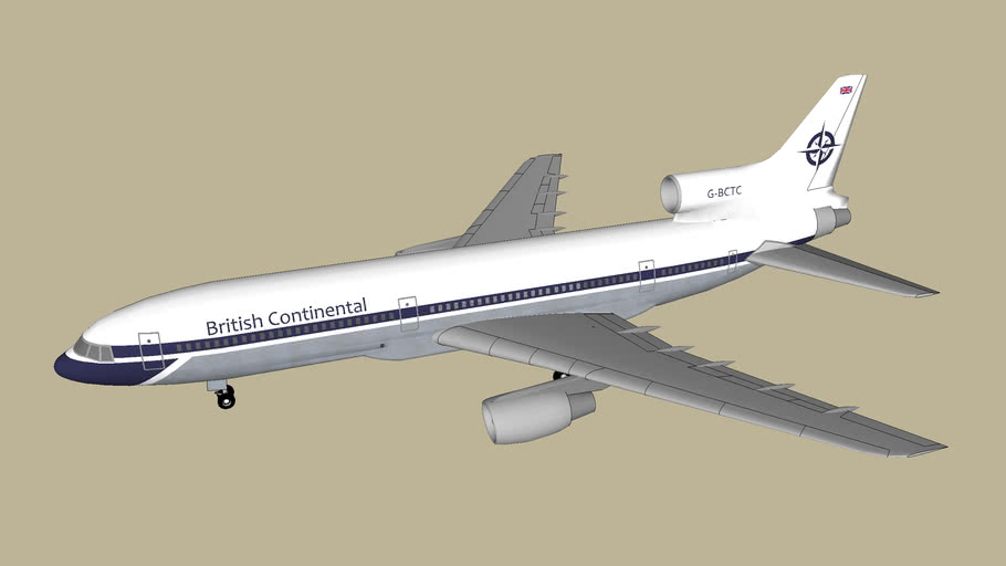 British Continental Lockheed L1011-200 - 1980 - Fictional | 3D Warehouse