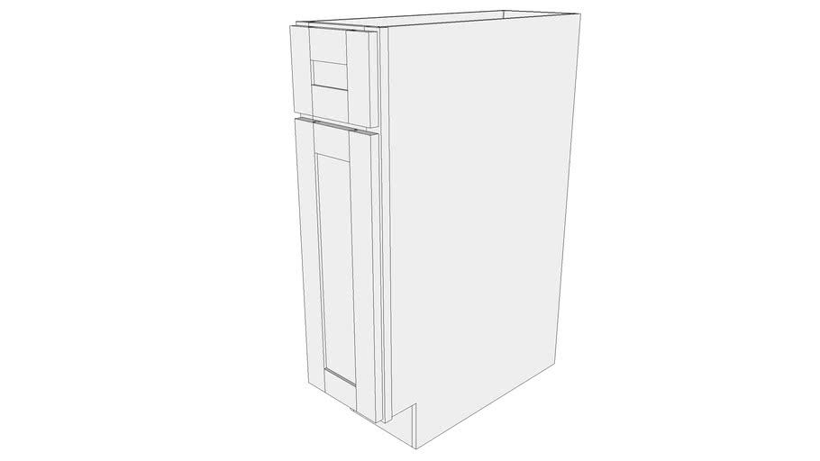 Bayside Base Cabinet B09- One Door, One Drawer