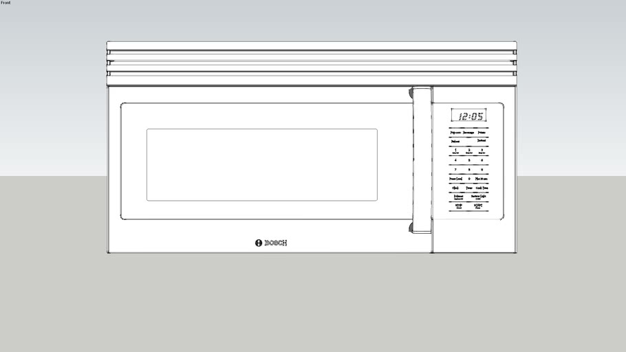 Bosch 500 Series OvertheRange Microwave HMV5051U Stainless Steel