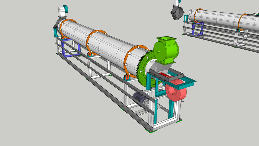 rotary dryer 3D Warehouse