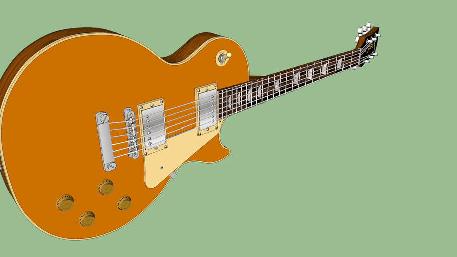 The Edge Goldtop Les Paul 1956 U2 Tribute 3d Warehouse