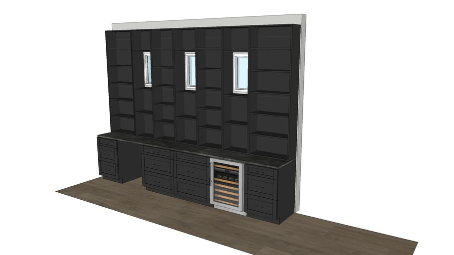 Built In Bookcase 3D Warehouse