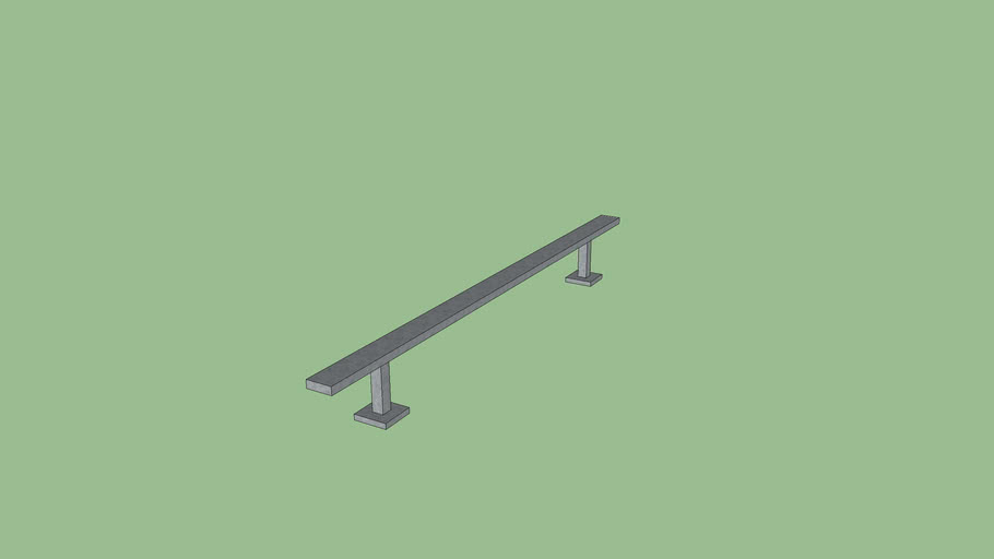 Simple Skate Rail 3D Warehouse