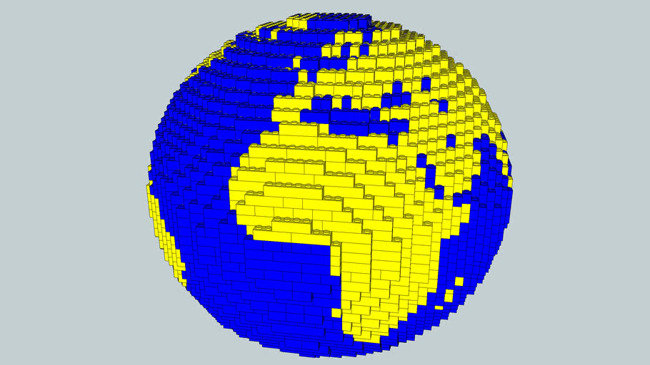 EARTH IN LEGO 3D Warehouse