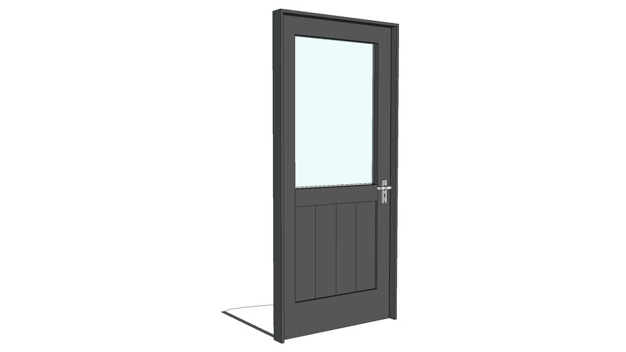 36IN HALF GLASS EXTERIOR DOOR 3D Warehouse