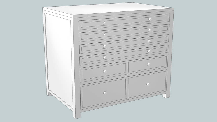 Martha Stewart Living Craft Space Eight Drawer Flat File Cabinet