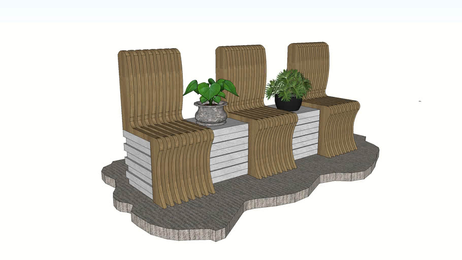 Outdoor Seating Sketchup Model