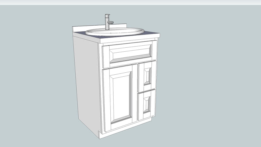 Bath Vanity 24 02 3d Warehouse
