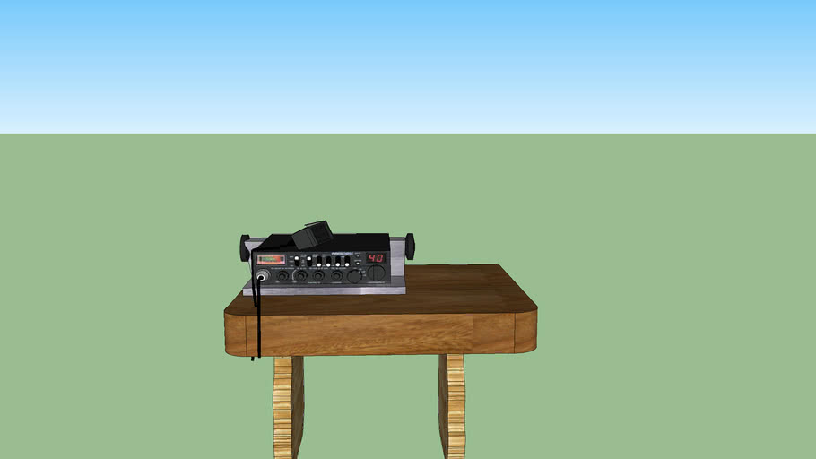 table with radio