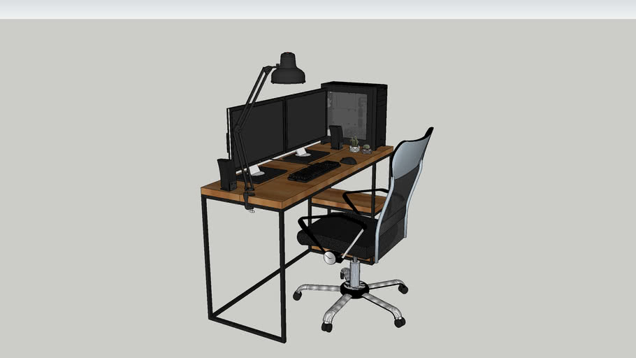 Escritorio Contemporaneo _ Contemporary Desk 3D Warehouse