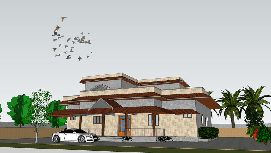INDIAN VILLA / Farm House (with Landscaping) | 3D Warehouse