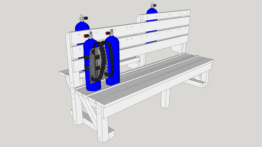 Scuba Gear Bench 3D Warehouse