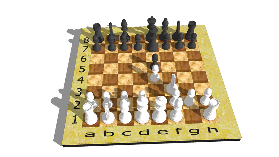 Chess Open game openings 3D Warehouse