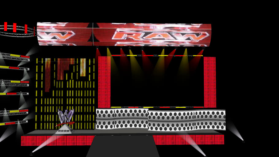 Wwe Raw Hd V2 Stage Offical Stage 3d Warehouse