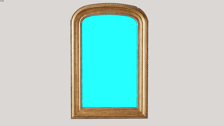 Gilt Arched Leaner Mirror from Restoration Hardware 3D Warehouse