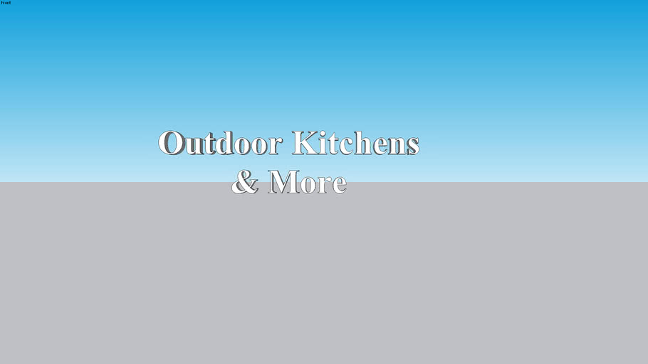 outdoor kit and more sign 3D Warehouse