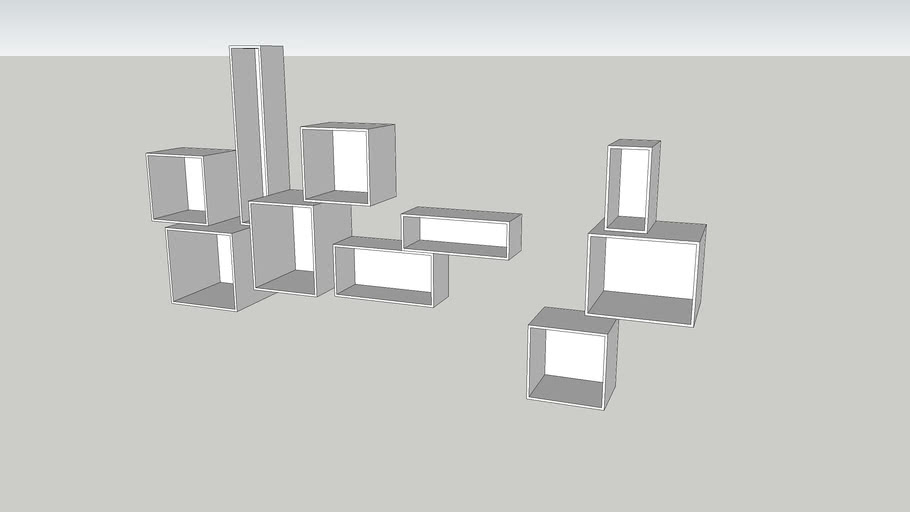 wall decoration shelves 3D Warehouse