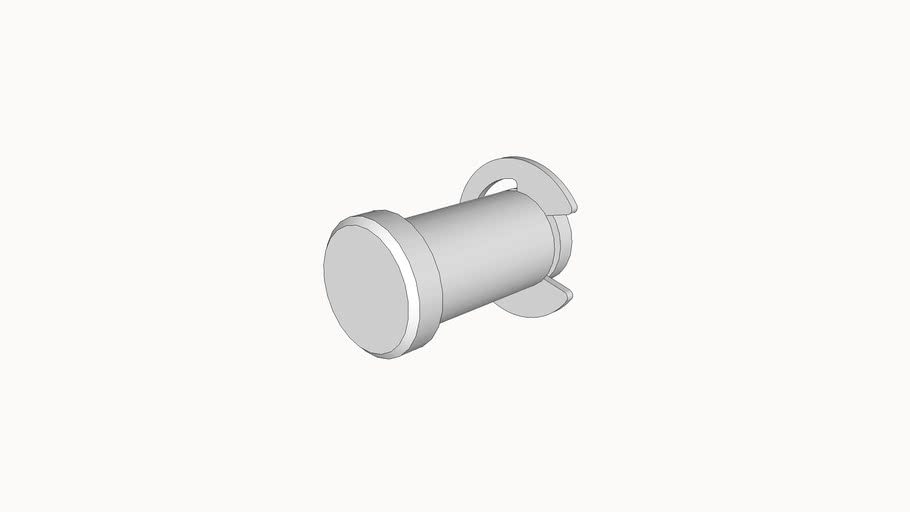 pin, clevis, 0.5 in. dia., McMasterCarr 92735A885 3D Warehouse