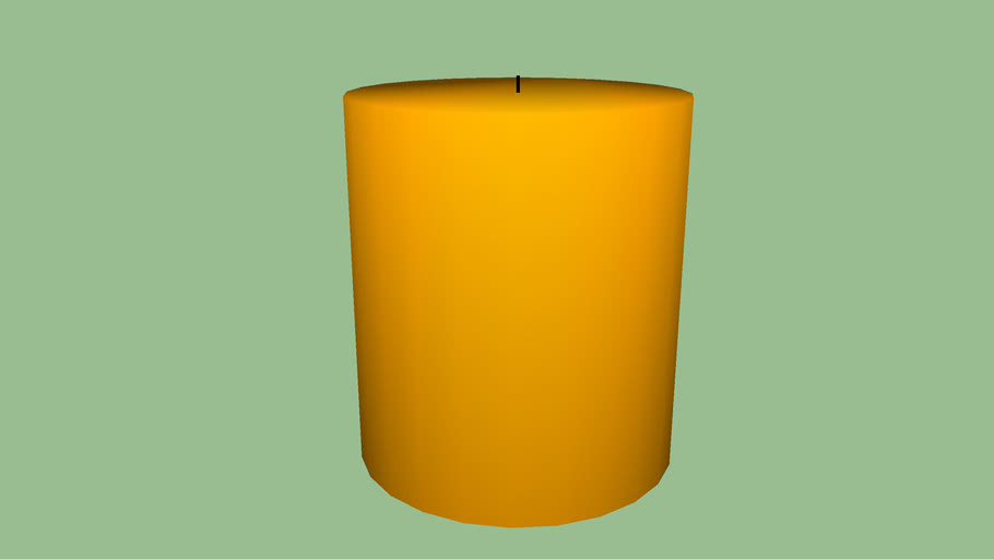 4" x 4.5" Unscented Candle - Gold