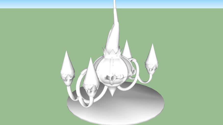 Chandelure Pokemon Untextured 3d Warehouse