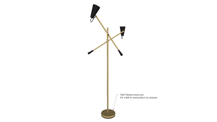 gold led floor lamp